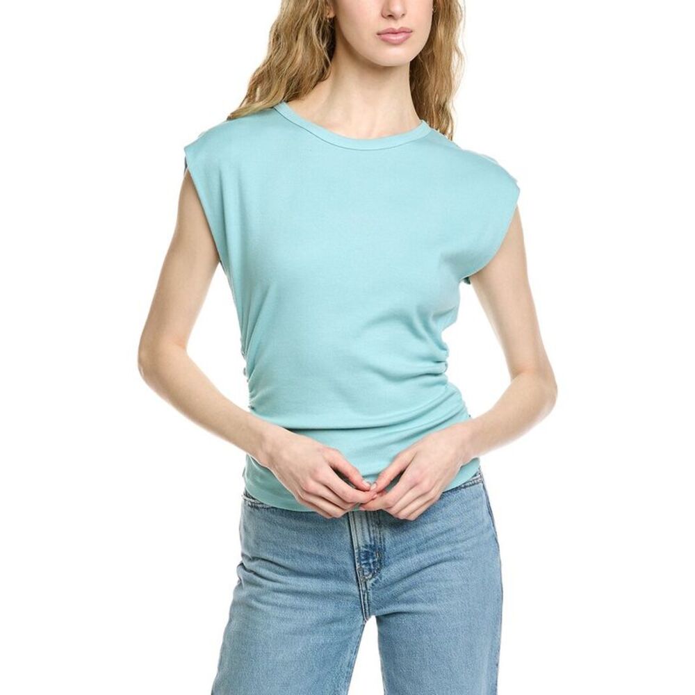 Michael Stars Sleeveless Muscle Tee in Light Aqua